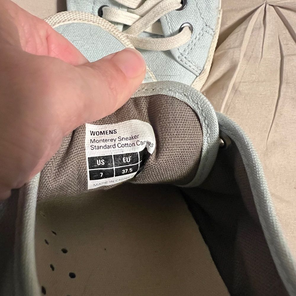 SeaVees Women's Canvas Sneakers - Light Blue - Picture 5 of 6